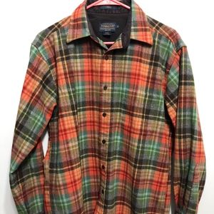 Pendleton Lodge plaid button down shirt Medium